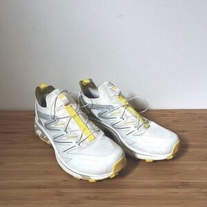 Salomon Women’s White and Yellow Trail Running Shoes